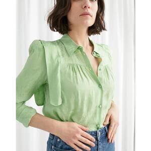 & Other Stories Light Green Blouse